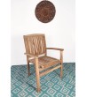 OUTLET Set of 2 Garden  Chair Badal -  Teak wood