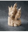 Rama and Sita - Balinese wood sculpture