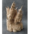 Rama and Sita - Balinese wood sculpture