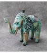 Balinese Sculpture - Hand-painted wood elephant