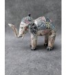 Balinese Sculpture - Hand-painted wood elephant