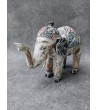 Balinese Sculpture - Hand-painted wood elephant