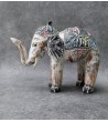 Balinese Sculpture - Hand-painted wood elephant