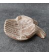 Hand carved suar wood bowl - Two joined hands