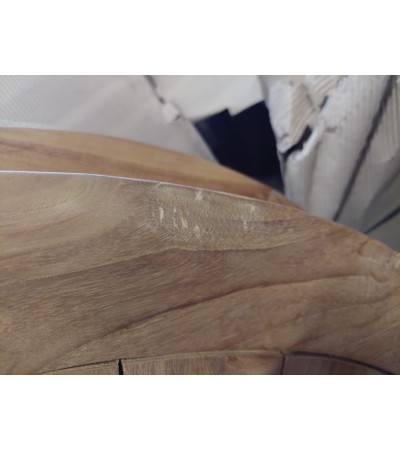 OUTLET Stół ogrodowy okrągły Matahari 120 cm,Teak, meble ogrodowe