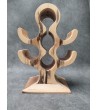 OUTLET Exotic wine rack for 7 bottles, Suar