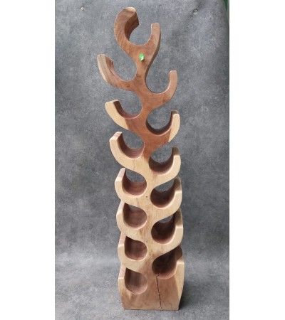 OUTLET Wine rack for exotic wine for 14 bottles, Suar
