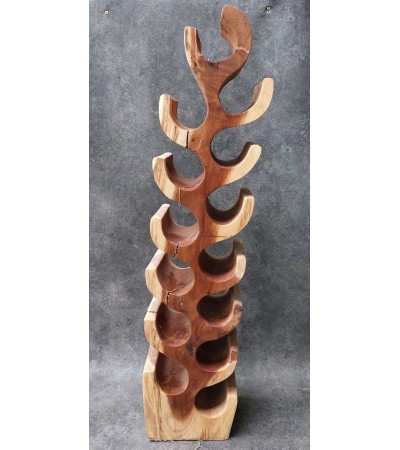 OUTLET Wine rack for exotic wine for 14 bottles, Suar