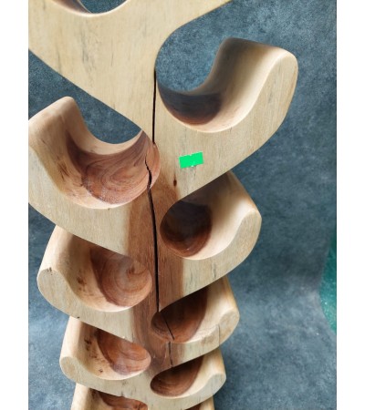 OUTLET Original stand for 12 bottles of wine - Suar wood