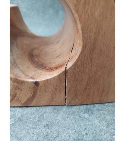 OUTLET Wine rack made of exotic wood for 5 bottles, Suar