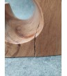 OUTLET Wine rack made of exotic wood for 5 bottles, Suar