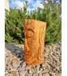 "Smile of Serenity" sculpture in suar wood