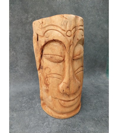 Garden sculpture Head, suar wood