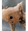 Crane - teak wood carving, L-size
