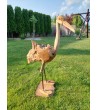 Crane - teak wood carving, L-size