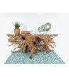 Giant console made from natural teak root
