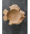 Garden sculpture Fish, teak wood