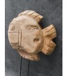 Garden sculpture Fish, teak wood
