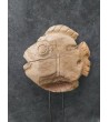 Garden sculpture Fish, teak wood