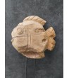 Garden sculpture Fish, teak wood