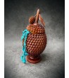Durian fruit-shaped teak casket