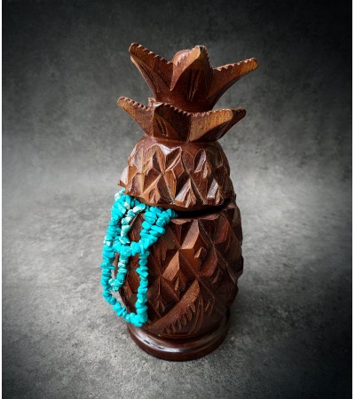 Szkatułka Ananas tekowa
