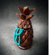 Pineapple fruit-shaped teak casket
