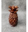 Pineapple fruit-shaped teak casket