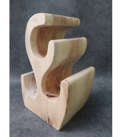 Original Wine Rack 3 Bottle, Solid Suar Wood