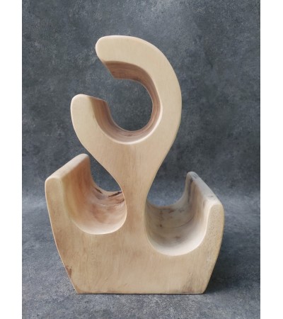 Original Wine Rack 3 Bottle, Solid Suar Wood