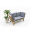 WYPRZEDAŻ - Sofa rozkładana, Teak