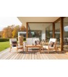 KUBU - a teak wood set of garden furniture
