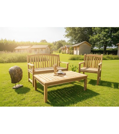 Ławka ogrodowa Wasa 120 cm teak