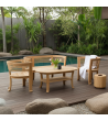 Set of garden furniture 4-piece Anat, wood Teak