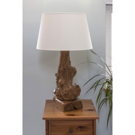 Unikalna lampa drewniana z korzenia, Teak