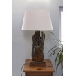 Unikalna lampa drewniana z korzenia, Teak