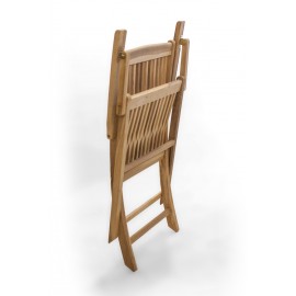 Folding garden chair with armrests, Teak wood