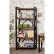 Bookcase made of antiqued wood, Teak