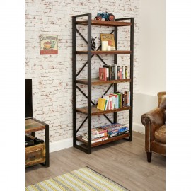 Bookcase made of antiqued wood, Teak