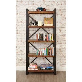 Bookcase made of antiqued wood, Teak