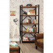 Bookcase made of antiqued wood, Teak