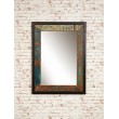 Mirror frame or image from antiqued wood, Teak