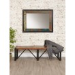 Mirror frame or image from antiqued wood, Teak