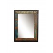 Mirror frame or image from antiqued wood, Teak