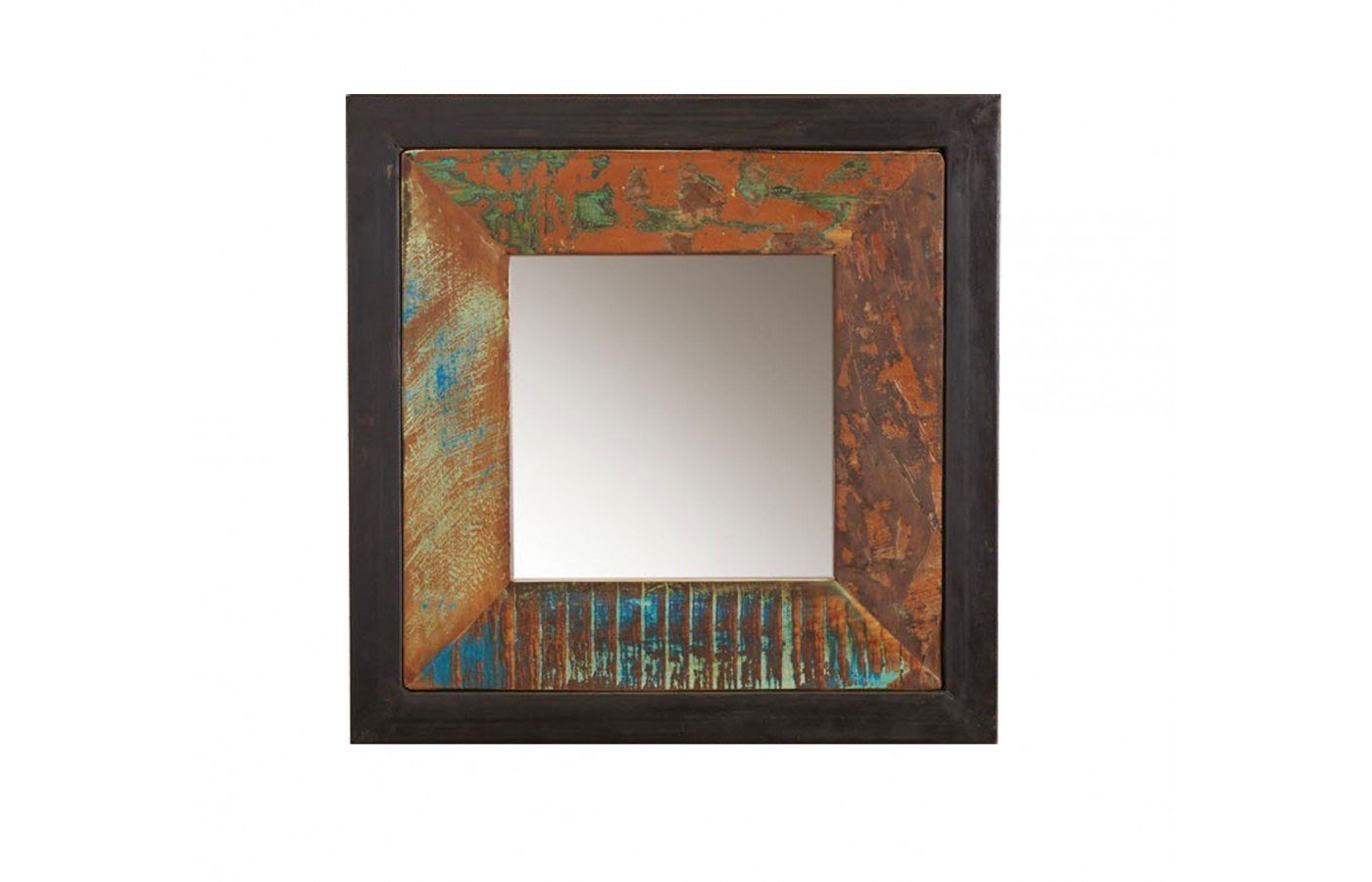 Mirror frame from antiqued wood, Teak