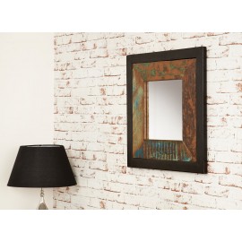 Mirror frame from antiqued wood, Teak