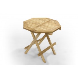 Stolik ogrodowy ośmiokątny - 50 cm, Teak