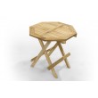 Octagonal garden table - 50 cm, Teak