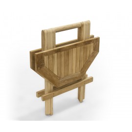 Stolik ogrodowy ośmiokątny - 50 cm, Teak