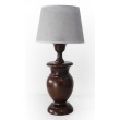 Lampa drewniana, Teak